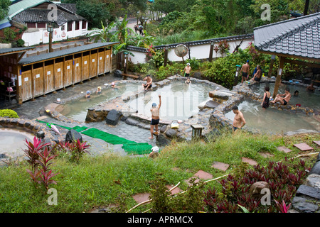 Millennium Hot Springs öffentliche Bäder Beitou Thermal Tal Taipei Taiwan Stockfoto