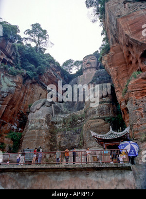 Riesenbuddha Leshan 3 Cn Stockfoto