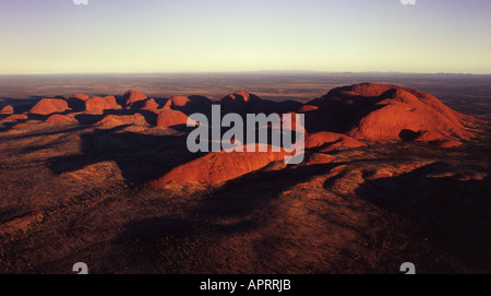 Kata Tjuta oder die Olgas Antenne Uluru Kata Tjuta Nationalparks Northern Territory Australien Stockfoto