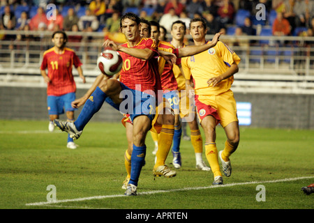 Ziel-Chance von Morientes. Stockfoto