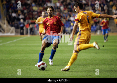 Cristian Chivu, vor Angulo schießen. Stockfoto