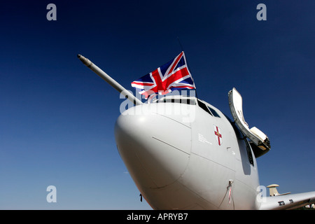 AWACS-Frühwarnsystem ausgestattete Flugzeuge Stockfoto