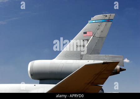 Nahaufnahme von KC10 Flugzeuge am Boden Stockfoto