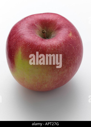 Bio Apfel Braeburn auf einem weißen Hintergrund redaktionelle Essen Stockfoto