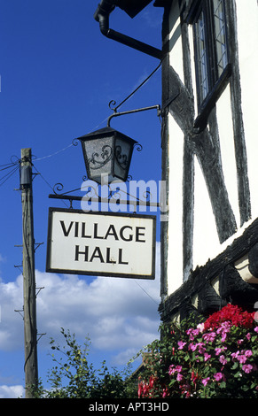 Dorfhalle anmelden The Guildhall, Aston Cantlow, Warwickshire, England, UK Stockfoto