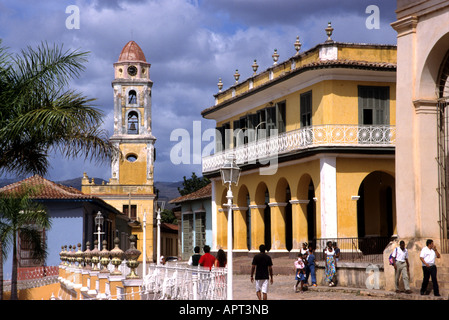 Plaza Mayor Trinidad Kuba Kuba Kolonialstadt Stockfoto