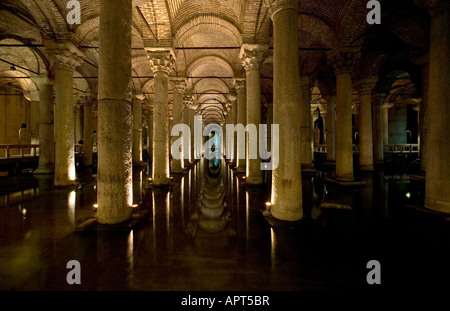 Die Basilika Zisterne Istanbul Yerebatan Sarnici Stockfoto