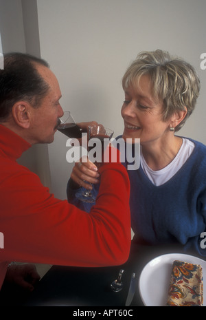 Wein trinken Stockfoto
