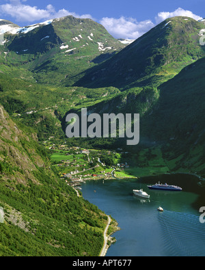 Nein - mehr OG ROMSDAL: Geirangerfjord Stockfoto