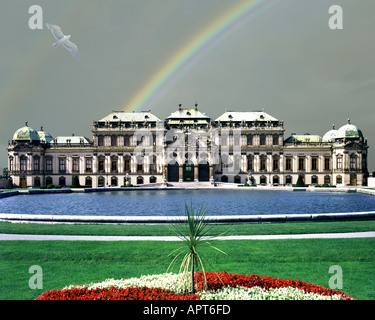 AT - VIENNA: Belvedere Palast und Gärten Stockfoto