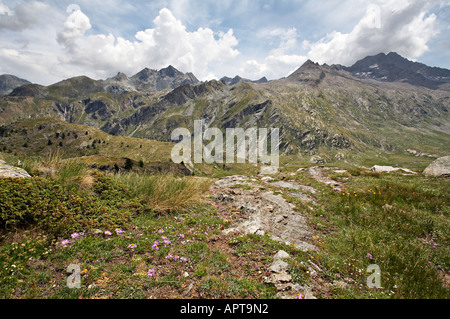 Linie 12 13G und 13 nach Lac Loie Gran Paradiso Nationalpark Italien Stockfoto