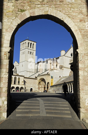 Basilika San Francesco in Assisi - Italien Stockfoto