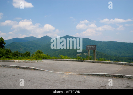 Eichenlohehaufen Ridge übersehen Höhe 3175, Blue Ridge Parkway USA Stockfoto