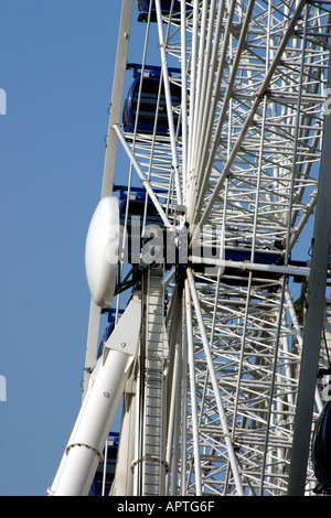Gondeln auf dem Riesenrad Broad Street Birmingham England Stockfoto