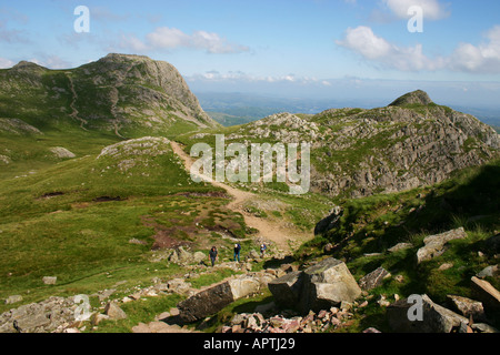 Harrison scheut und Loft Crag im Langdale Pikes. Lake District Stockfoto