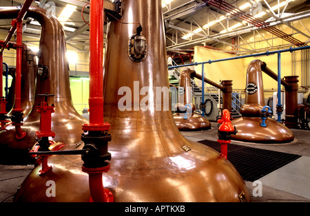 Schottland Whisky Brennerei Stills Glennfiddich Stockfoto