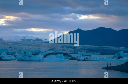 Breiten Eisberg Landschaft Jökulsárlón Island Stockfoto