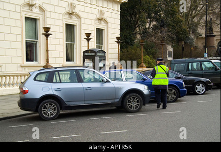 Traffic warden Stockfoto