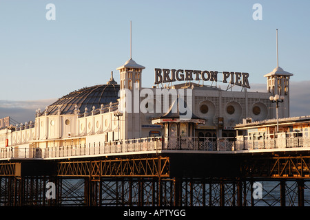 Pier von Brighton eröffnet möglicherweise 1899 genommen in den frühen Morgen Sussex England uk Stockfoto