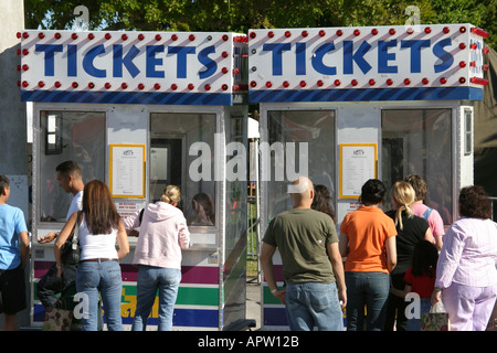 Miami Florida, Tamiami Park, Harvest Festival, Festivalmesse, Ticketstände, FL120604055 Stockfoto