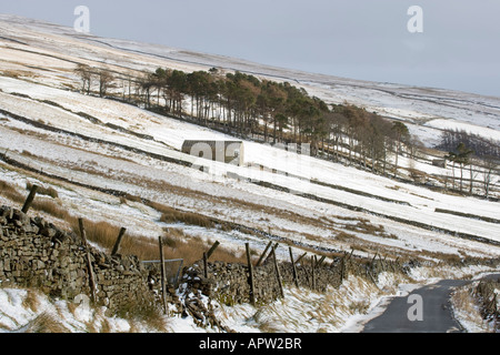 Langstrothdale im Winter North Yorkshire England UK Stockfoto