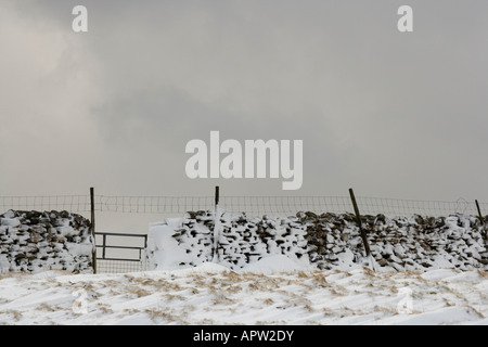 Langstrothdale im Winter North Yorkshire England UK Stockfoto