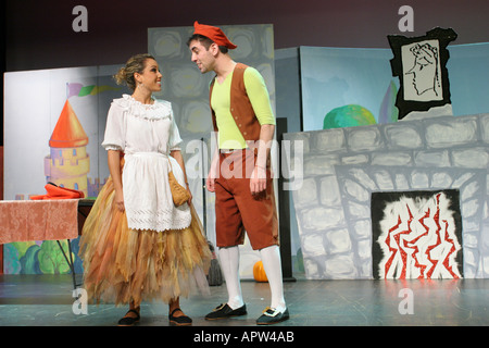 Miami Beach, Florida, Temple Emanuel Theater, Theater, Cinderella-Probe, Schauspieler, Bühne, FL122504030 Stockfoto