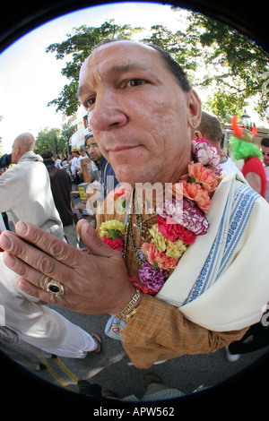 Miami Florida, Coconut Grove, King Mango Strut Parade, kulturelle Veranstaltung, Tradition, Aktivität, Wandern, Training, Marching, Anerkennung, Unterhaltung, Leistung Stockfoto