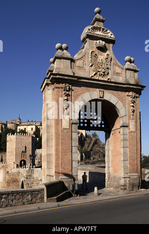 Puente de Alcántara Brücke, Toledo, Spanien Stockfoto