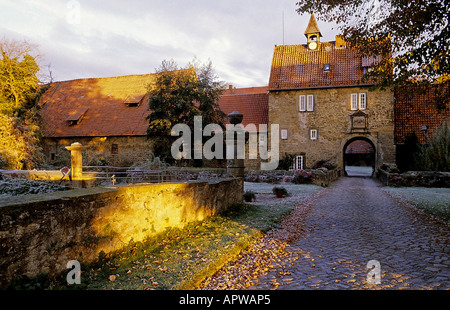 Burg Münchhausen in Apelern, heute Golfhotel, Deutschland, Niedersachsen Stockfoto