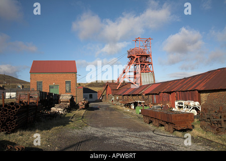 Das Big Pit national Coal Museum befindet sich in Blaenavon in Wales. Stockfoto