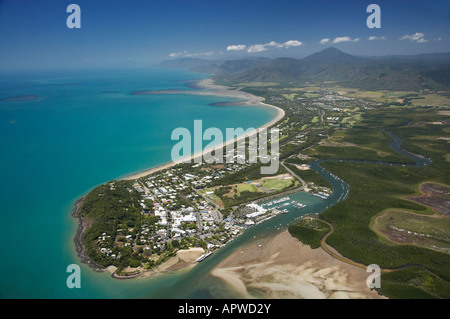 Port Douglas in der Nähe von Cairns North Queensland Australien Antenne Stockfoto