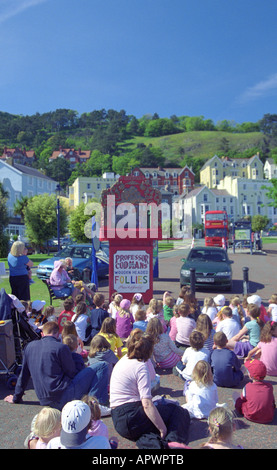 Punch and Judy Show, Llandudno Promenade, Caernarfonshire, Nordwales Stockfoto