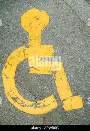Malte gelbe Handicap Stellplatz Stockfoto