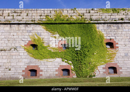 Fort Adams befindet sich im Brenton Point State Park in Newport, Rhode Island Stockfoto