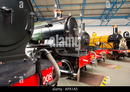 Dampflokomotiven im National Railway Museum York England UK Stockfoto