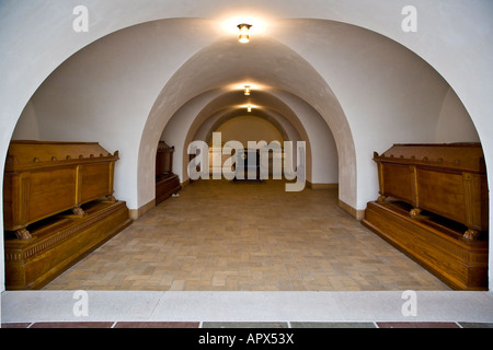 Königliche Särge im Dom zu Roskilde Stockfoto