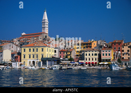 Rovinj, Altstadt und Hafen, Istrien Kroatien Stockfoto