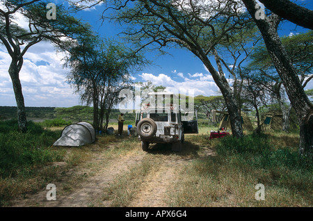Jeep, Ngorongoro Conservation Area Tansania Stockfoto