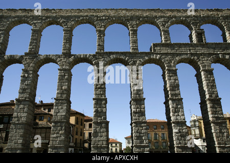 Römische Aquädukt in Segovia, Spanien Stockfoto