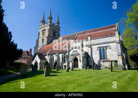 Penshurst, Kent, England. Die Kirche des Heiligen Johannes des Täufers. Stockfoto