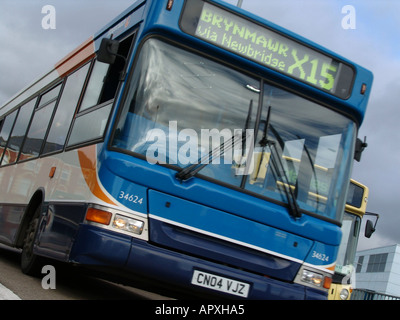 Stagecoach-Bus in die Stadt von Newport South Wales UK 2005 Stockfoto