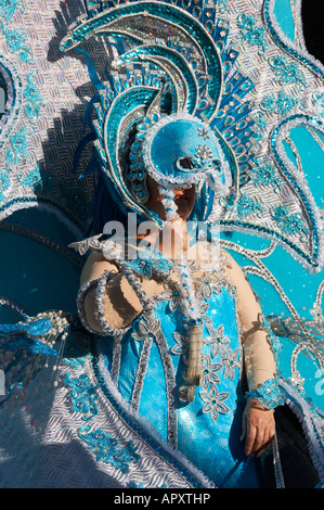 Königin Karnevalsumzug auf dem Jahrmarkt 2008 Las Palmas auf Gran Canaria auf den Kanarischen Inseln Stockfoto