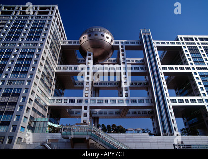 Fuji Television Centre Odaiba, Bucht von Tokio, Japan Stockfoto