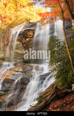 Glen fällt, Nantahala National Forest, Highlands, North Carolina, USA Stockfoto