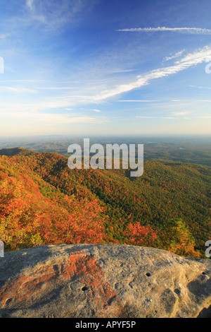 Sonnenuntergang, Caesars Head State Park, Cleveland, South Carolina, USA Stockfoto