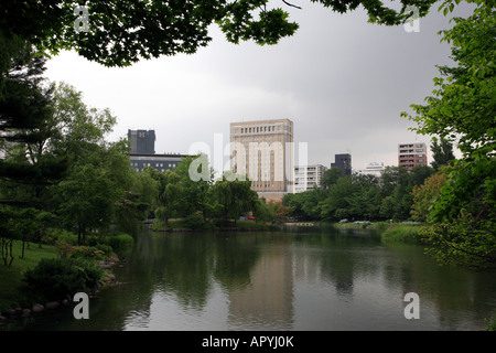 Stadtansicht von Nakajima Park Sapporo Japan Stockfoto