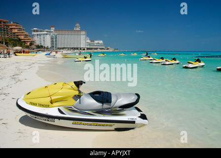 Sandstrand in Cancun Hotel und Resort, Bundesstaat Quintana Roo, Mexiko, Nordamerika Stockfoto