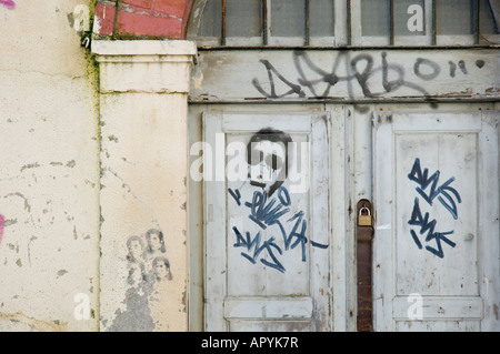 architektonisches Detail in Lissabon Portugal Stockfoto