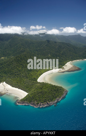 Cape Tribulation Daintree National Park World Heritage Bereich North Queensland Australien Antenne Stockfoto